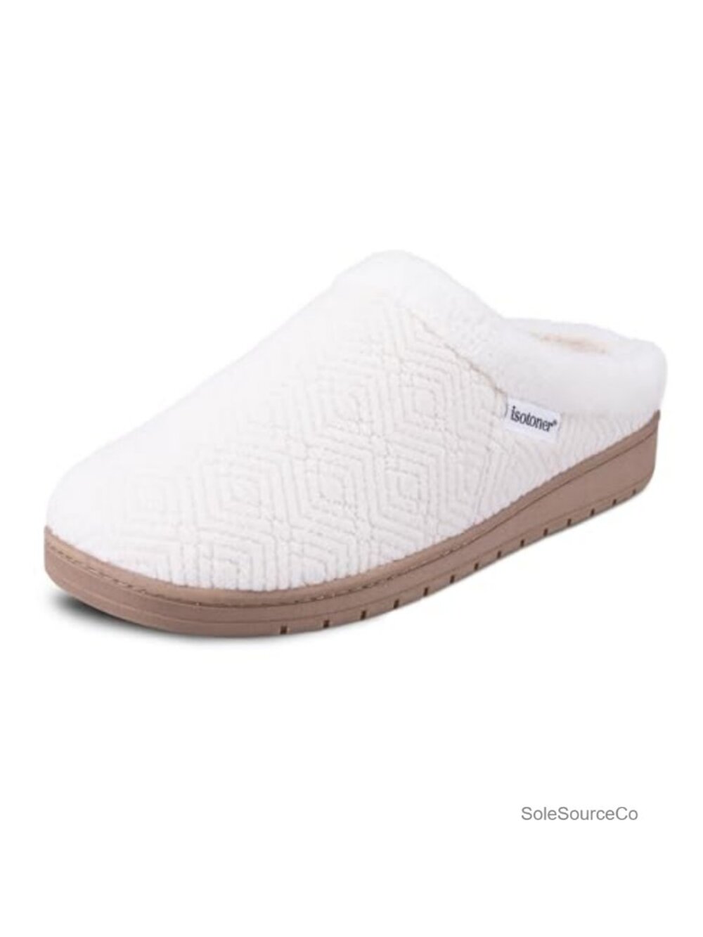 Women's Microterry Slip-On Clog Slippers with Memory Foam, Indoor/Outdoor